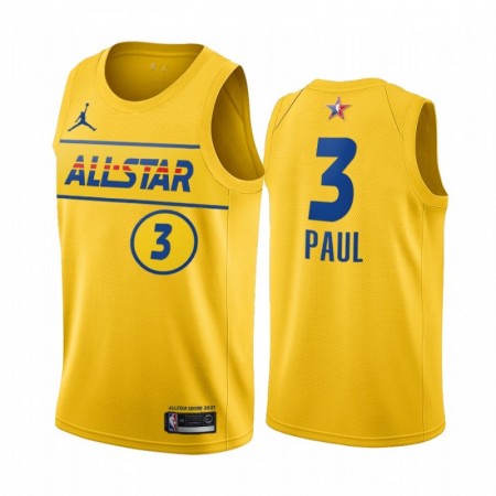 Canotte Uomo Phoenix Suns Chris Paul 3 2021 All-Star Jordan Brand Gold Swingman